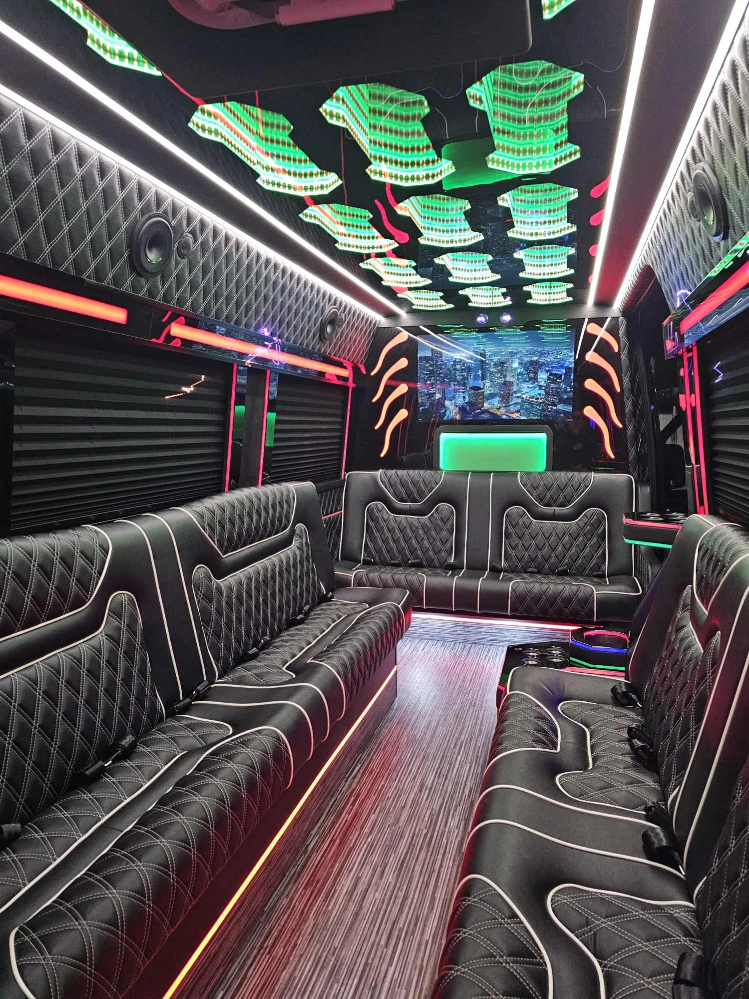 Limo Sprinter interior, photo 2 of 15, NYCSprinterVan.com